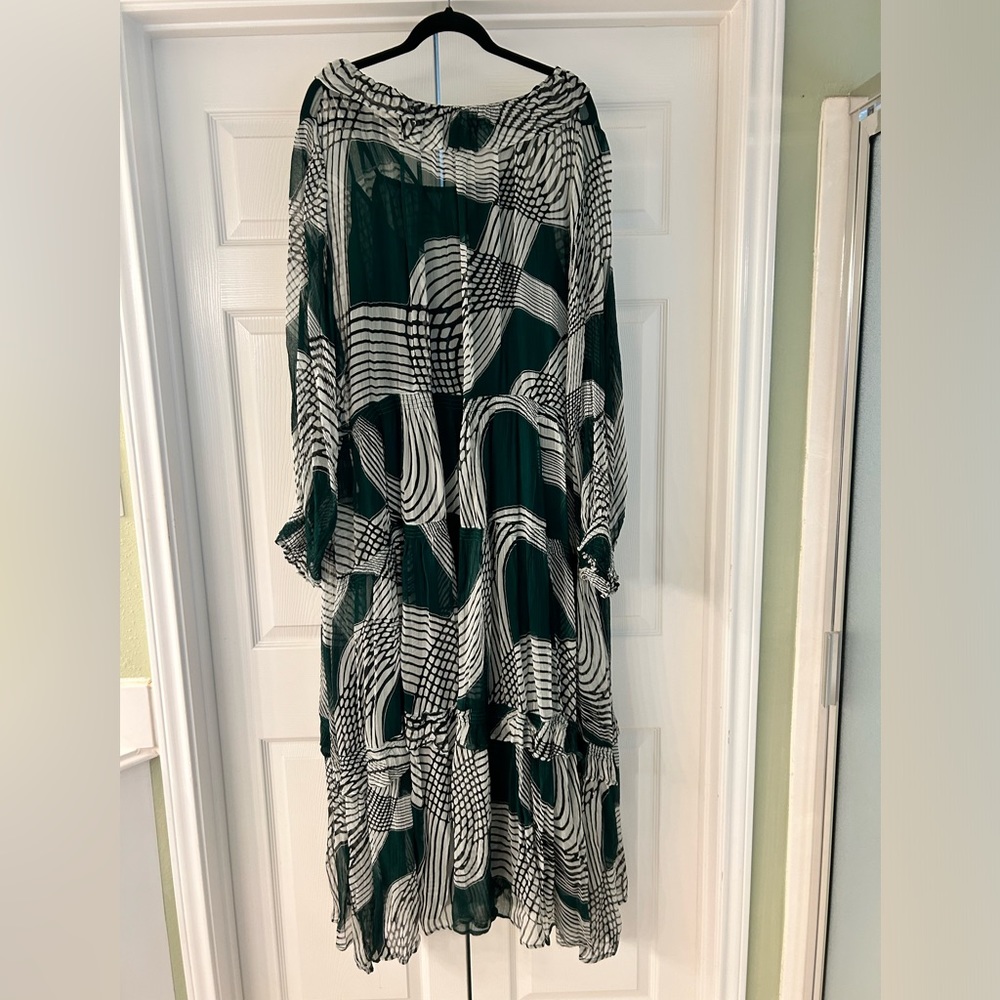 Anthropologie Marais Printed Chiffon Maxi Dress NWT 3X